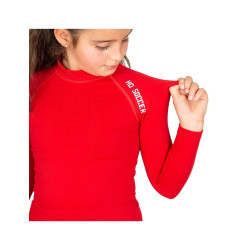 Térmica vermelho t-shirt crianças 2