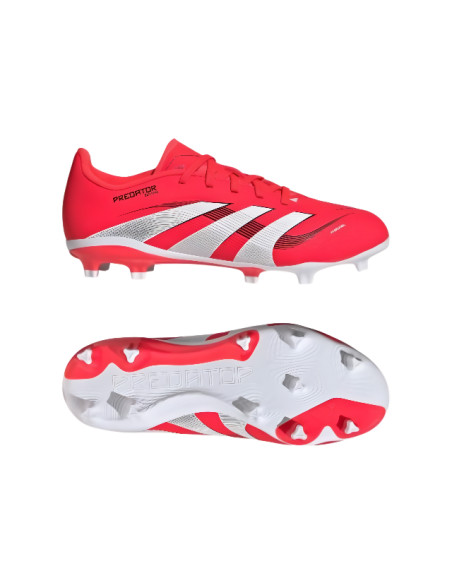Botas De Futbol Adidas Predator League Fg Pure Victory Kids