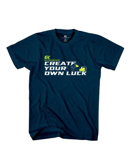 Blue T-shirt EK CREATE YOUR LUCK