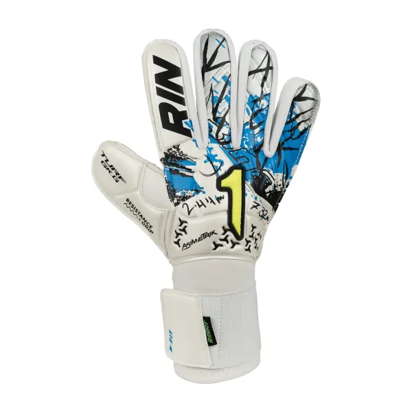 luvas de goleiro asimetrik de volta preto direita