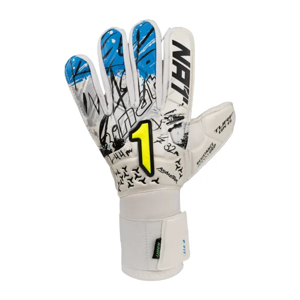 guanti da portiere Asimetrik Indietro Bianco a destra