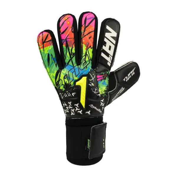 luvas de goleiro asimetrik esquerda esquerda negra