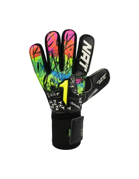 handschuhe des Torhüters in Asimetrik links links schwarz